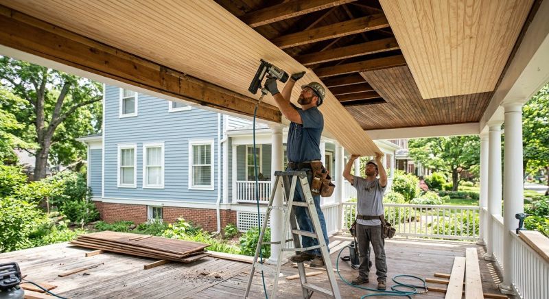 Porch Ceiling Construction Service